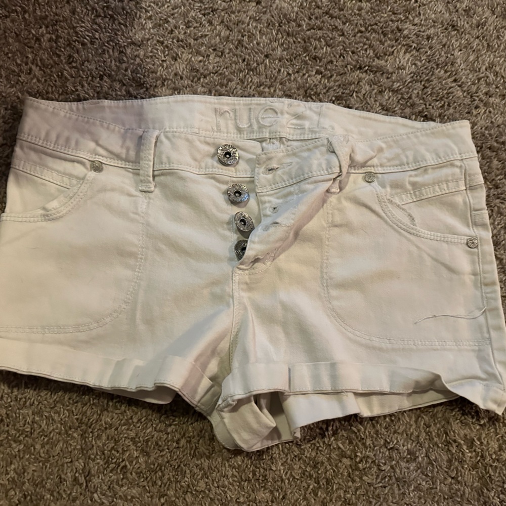 Rue 21 white jean shorts